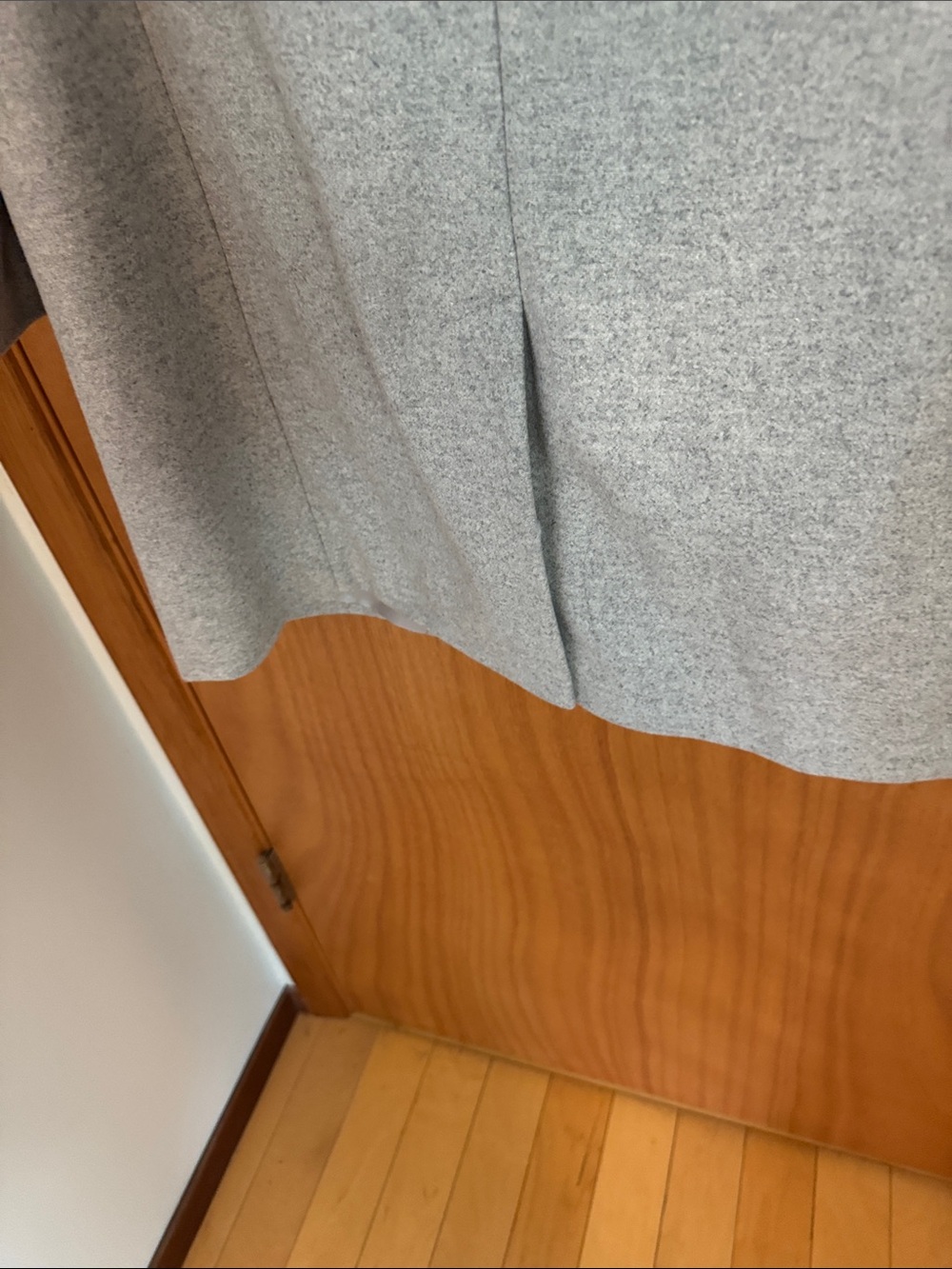 Banana Republic Heather Gray Single-Button Wool-Blend Coat - Picture 5 of 16